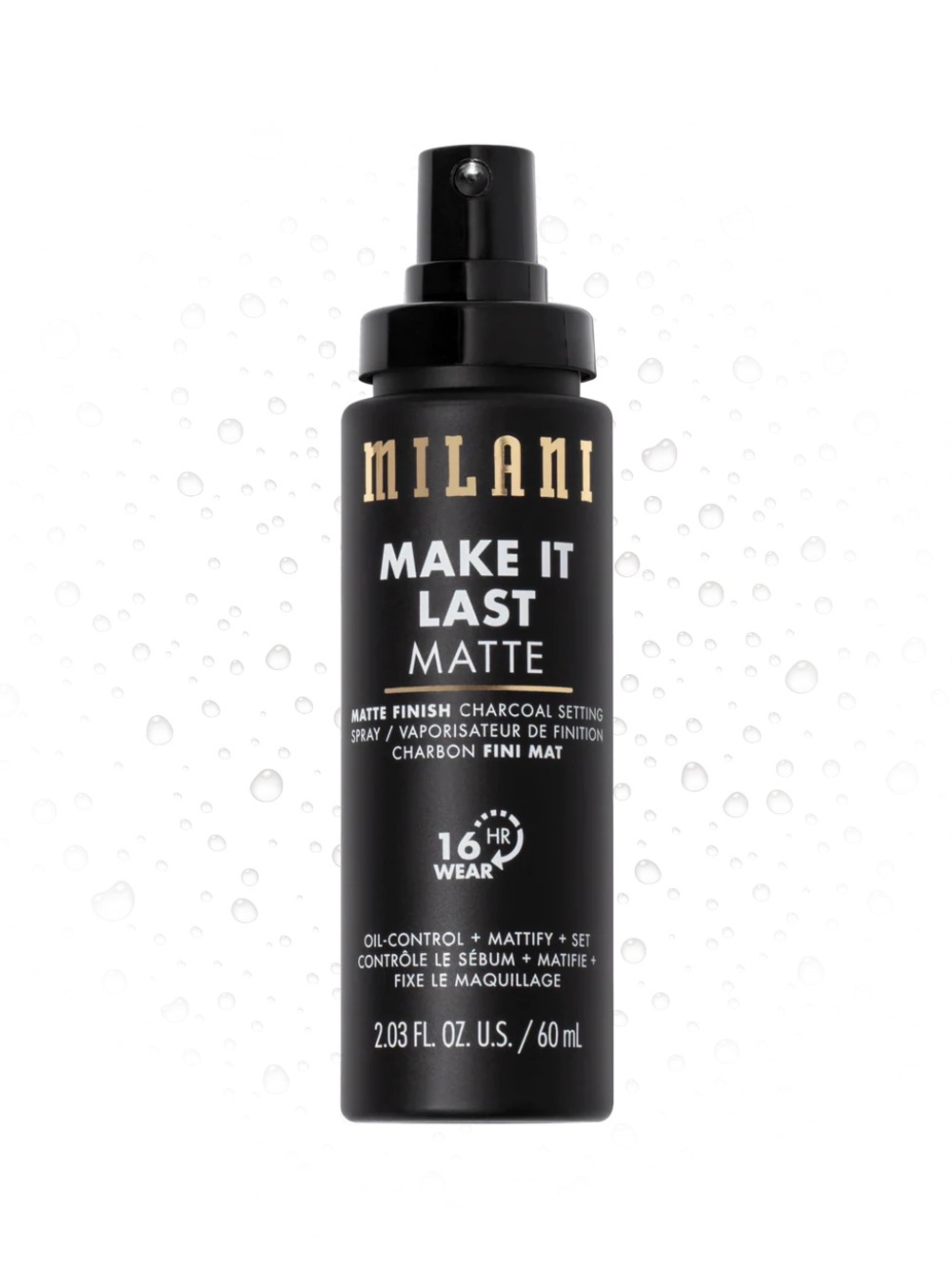 Milani MAKE IT LAST MATTE - MATTE FINISH CHARCOAL SETTING SPRAY brand new